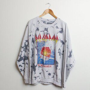 Def Leppard Pyromania Sweatshirt Womans S/M Oversized Crewneck